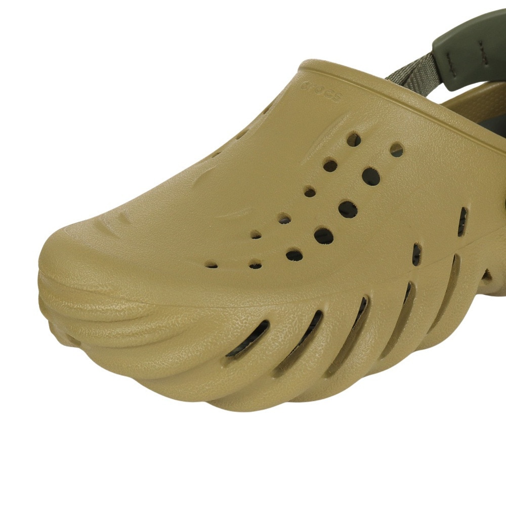 クロックス（crocs）（メンズ、レディース）スポーツサンダル エコークロッグ モスグリーン 207937-3UA 軽量 速乾性 通気性 タウン レジャー 日常履き