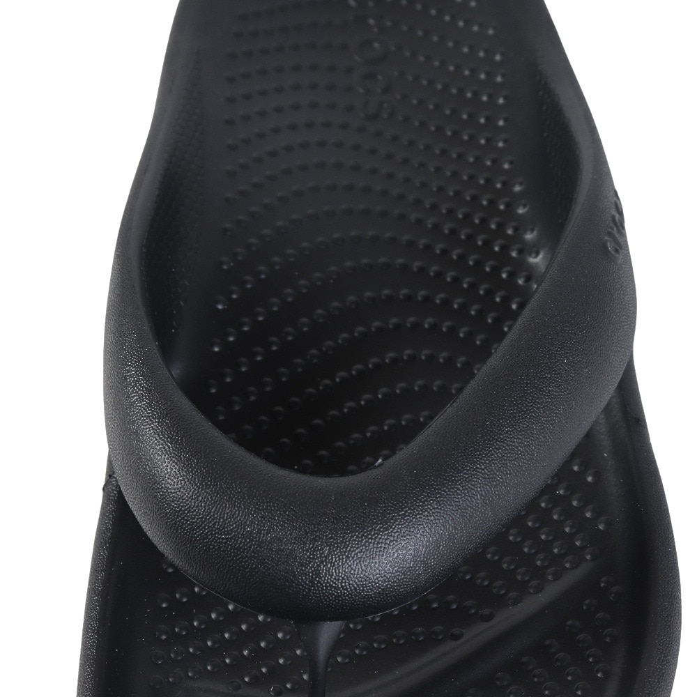 クロックス（crocs）（メンズ、レディース）サンダル メロウリカバリーフリップ Bl ブラック 208437-001 シャワサン 鼻緒付き シンプル やわらかい