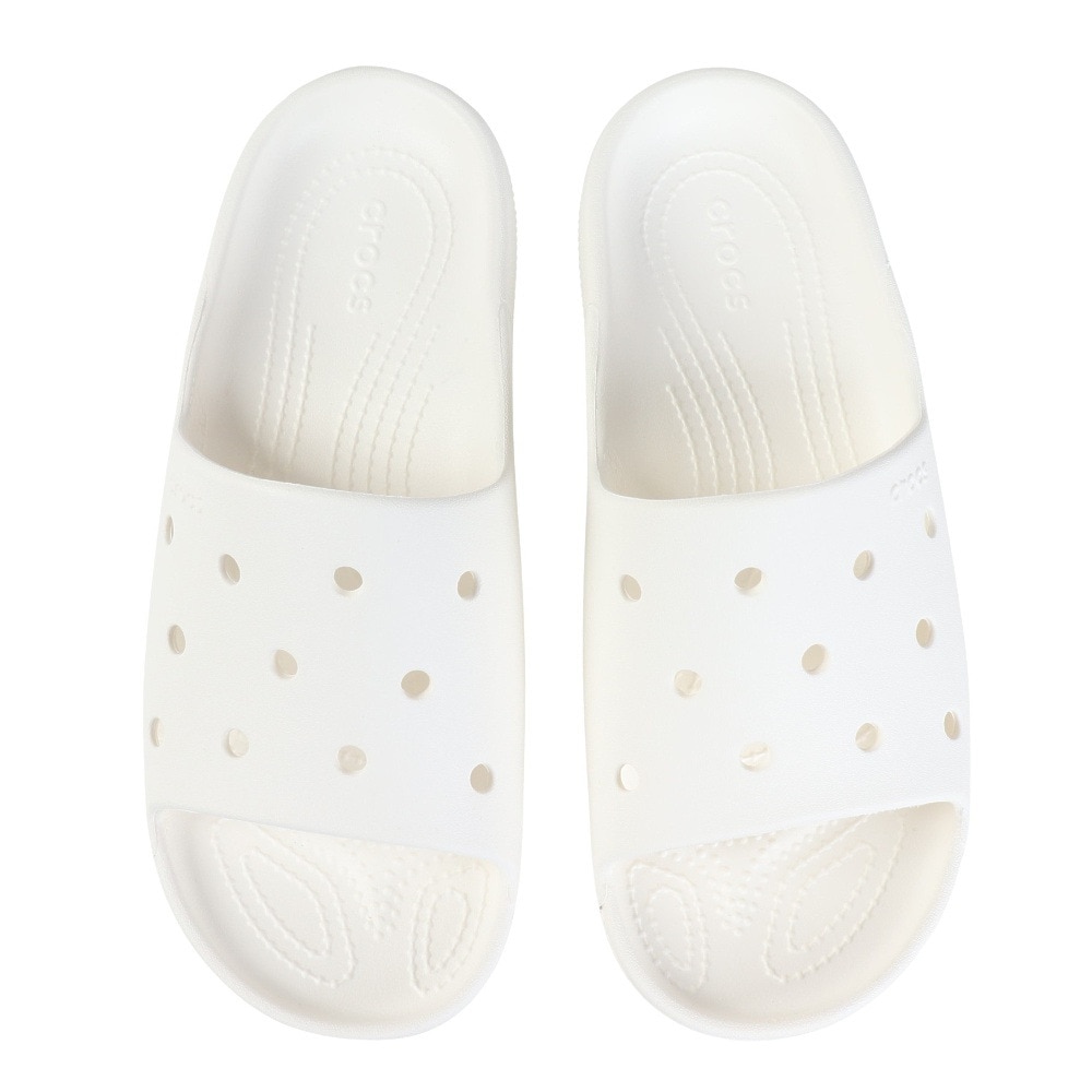 クロックス（crocs）（メンズ、レディース）サンダル クラシック スライド 2.0 White ホワイト 209401-100 シャワサン 軽量 速乾性 お手入れ簡単