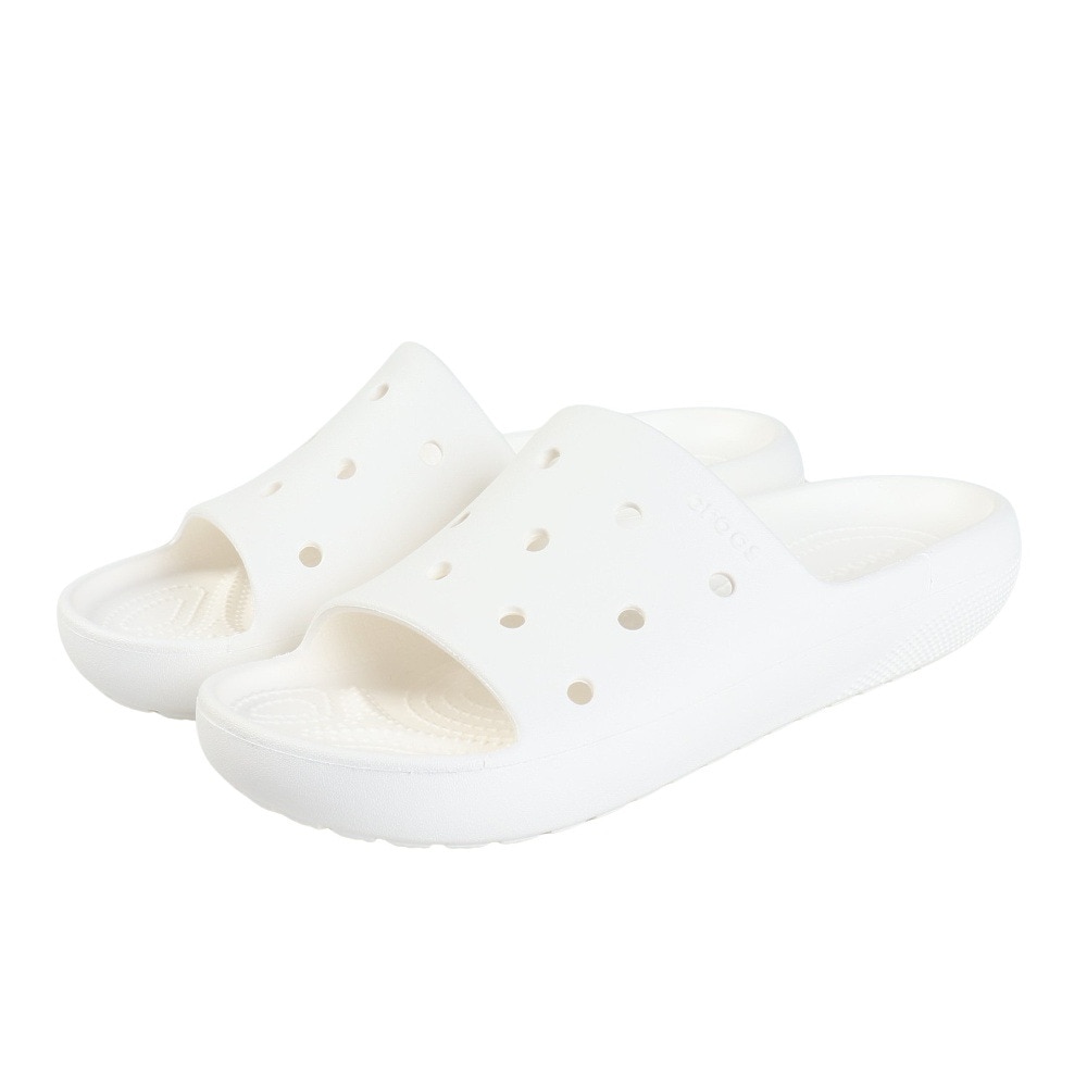 クロックス（crocs）（メンズ、レディース）サンダル クラシック スライド 2.0 White ホワイト 209401-100 シャワサン 軽量 速乾性 お手入れ簡単