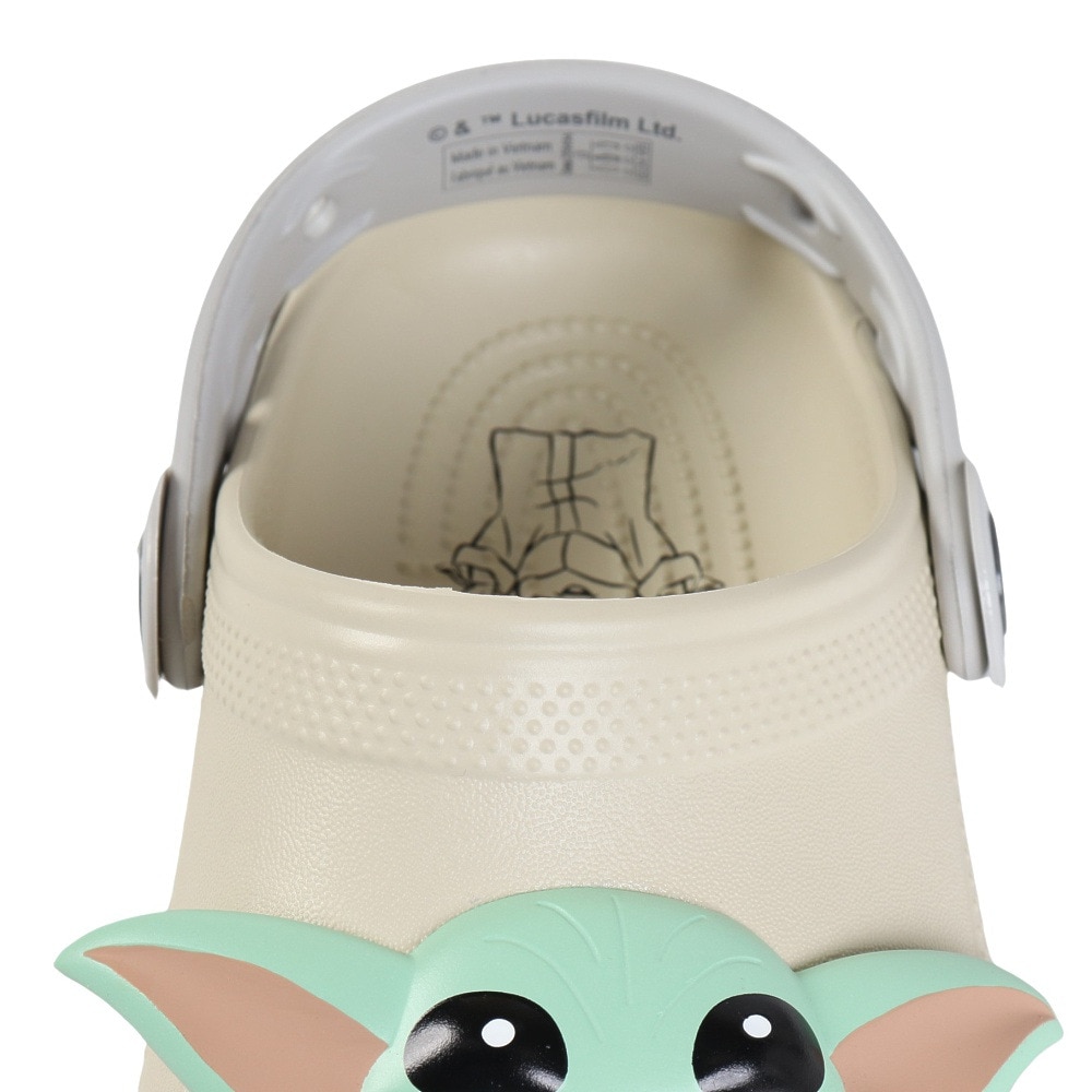クロックス（crocs）（キッズ）ジュニアサンダル スターウォーズグローグークラシッククロッグ ベージュ 209494-2Y2 シャワーサンダル