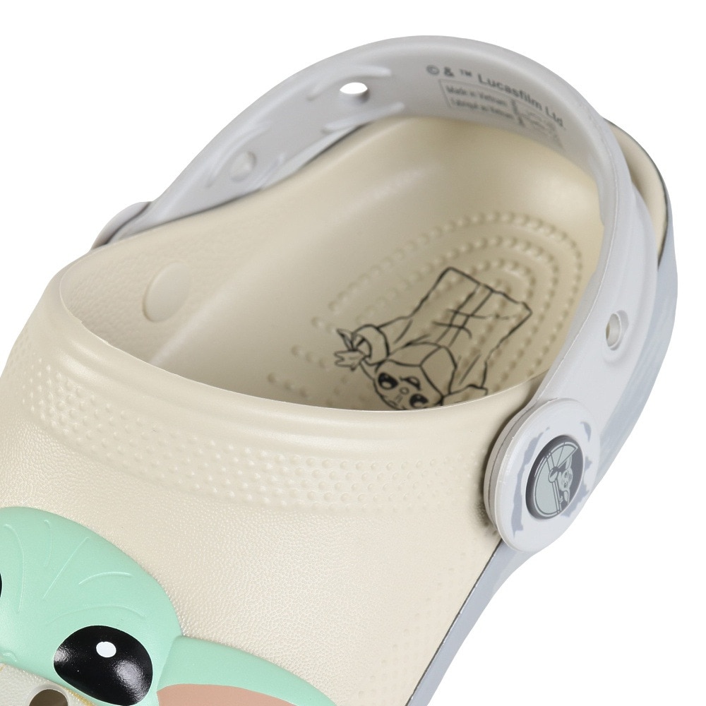 クロックス（crocs）（キッズ）ジュニアサンダル スターウォーズグローグークラシッククロッグ ベージュ 209494-2Y2 シャワーサンダル