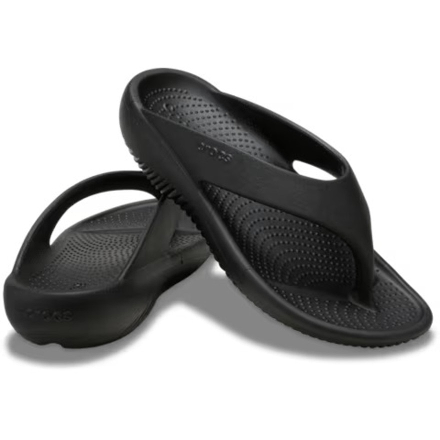 クロックス（crocs）（レディース）サンダル メロウ リカバリー フリップ Blk 211100-001