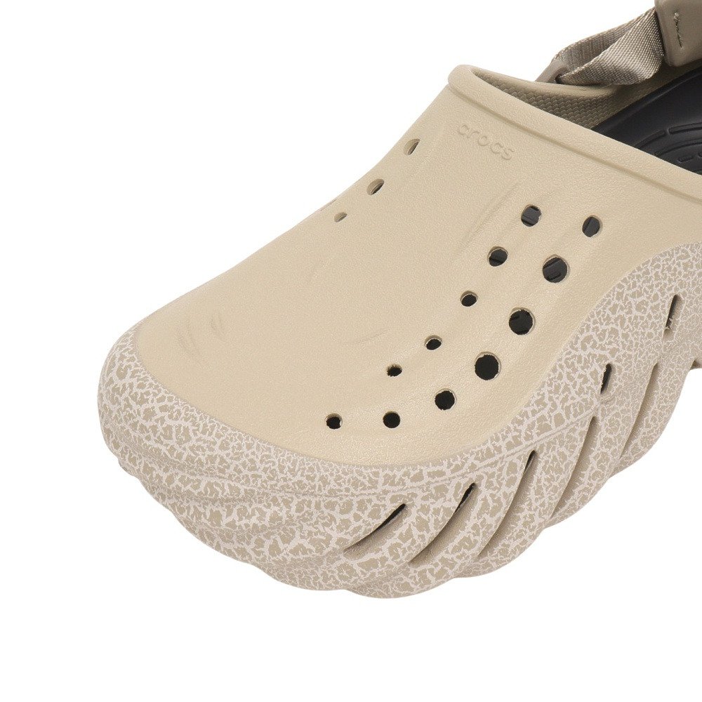 クロックス（crocs）（メンズ、レディース）サンダル エコー クラックル クロッグ Moth ブラウン 211630-0LJ スポーツサンダル