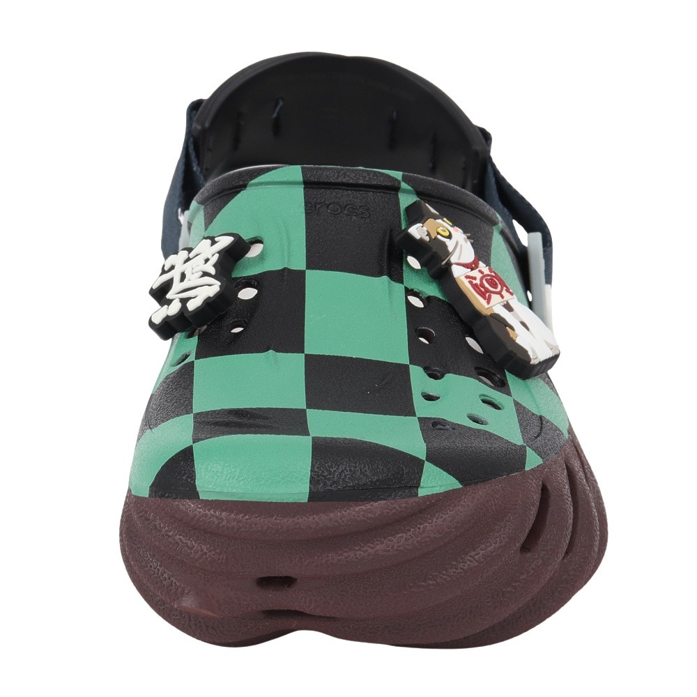クロックス（crocs）（メンズ、レディース）サンダル 「鬼滅の刃」 炭治郎 エコー クロッグ グリーン ブラック 212434-90H スポーツサンダル