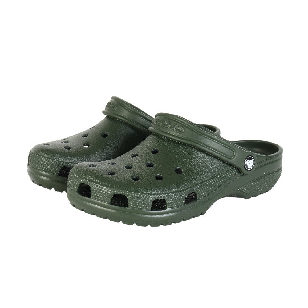 オリーブグリーン スエード クロッグサンダル クロックス（crocs）（メンズ）サンダル クラシック Fid ダーク