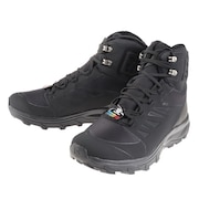 サロモン（SALOMON）（メンズ）スノーブーツ 防水 黒 OUTBLAST TS CSWP ブラック L40922300 ウィンターシューズ 雪道 通勤 通学 ハイカット スニーカー 
