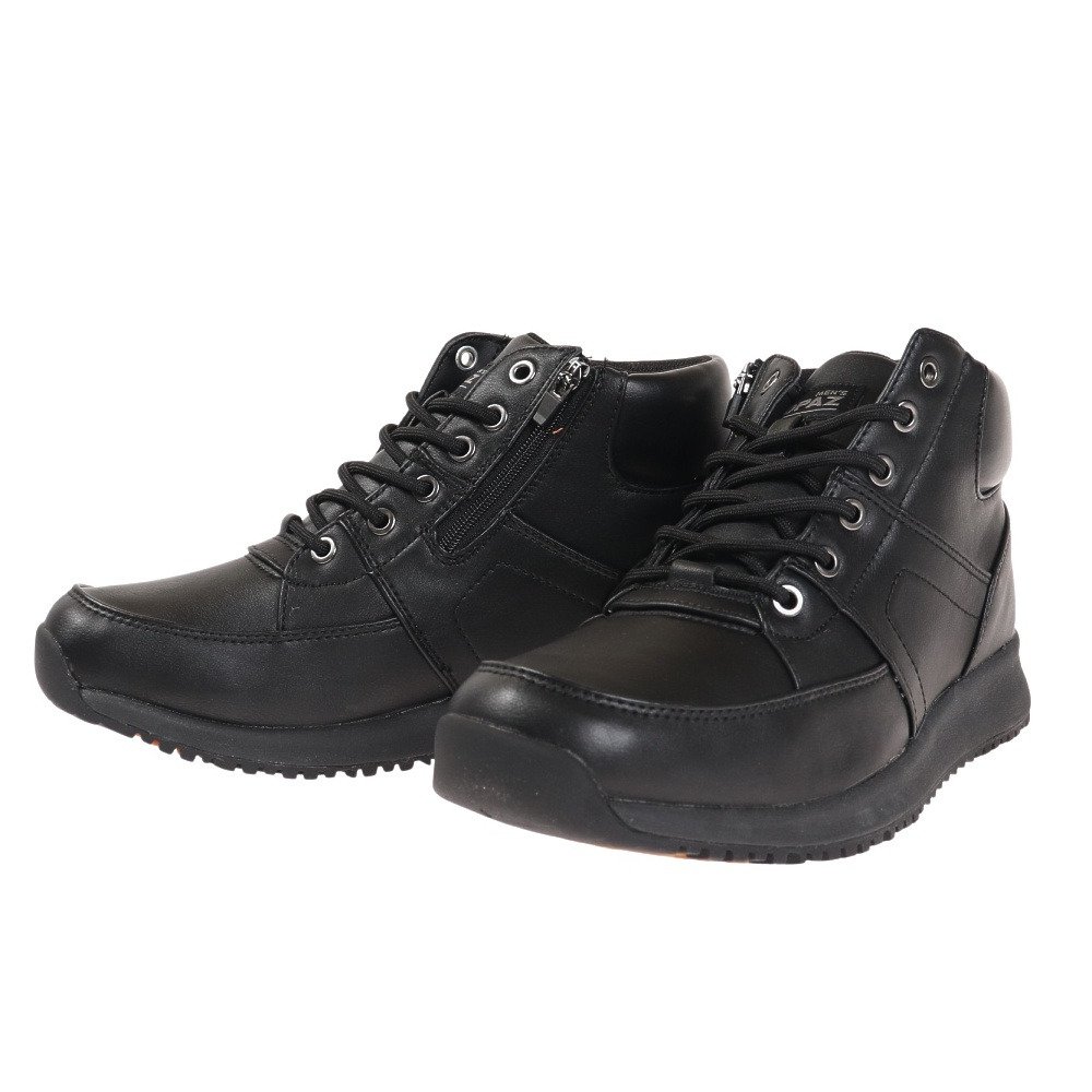 トパーズ スノーシューズ 黒 メンズ ブラック Mtz0150 10 内側ファスナー 防寒 防滑 雪道 カジュアル 真っ黒 スニーカー スノトレ スポーツ用品はスーパースポーツゼビオ