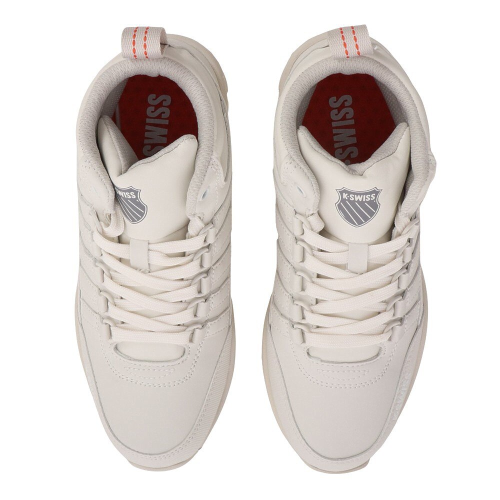 ケースイス（K SWISS）（メンズ、レディース）スノーブーツ 防水 白 KSLW 06 MID Snow White ホワイト 36102100 ウィンターシューズ 防寒 防滑 ハイカット