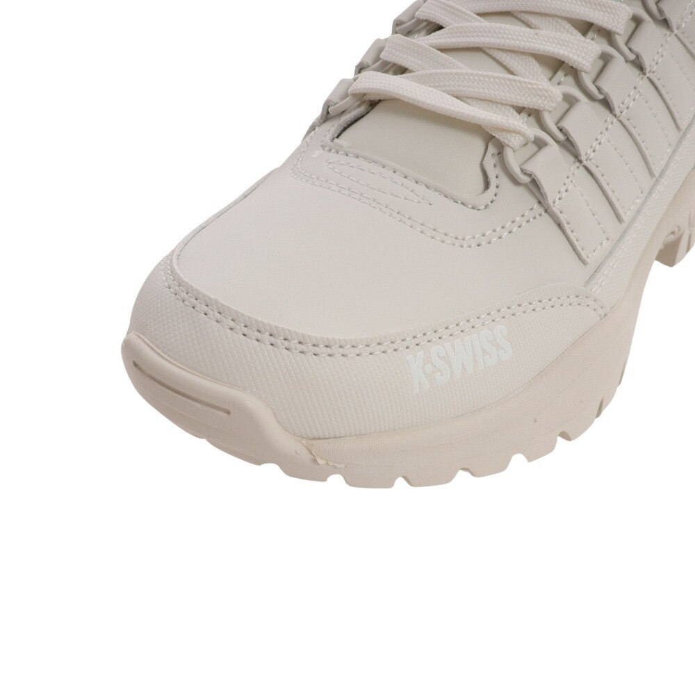 ケースイス（K SWISS）（メンズ、レディース）スノーブーツ 防水 白 KSLW 06 MID Snow White ホワイト 36102100 ウィンターシューズ 防寒 防滑 ハイカット