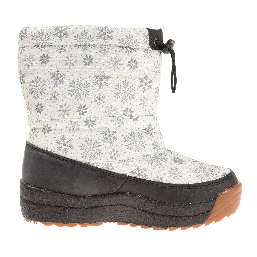 COSBY(COSBY)(レディース)スノーブーツ 防水 撥水 白 ホワイト 雪柄 CSSNB-25-WHT ウィンターシューズ 防風 防滑 雪道 レジャー アウトドア 履きやすい