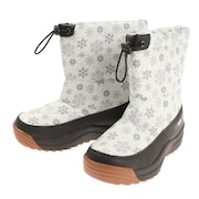 COSBY（COSBY）（レディース）スノーブーツ 防水 撥水 白 ホワイト 雪柄 CSSNB-25-WHT ウィンターシューズ 防風 防滑 雪道 レジャー アウトドア 履きやすい 