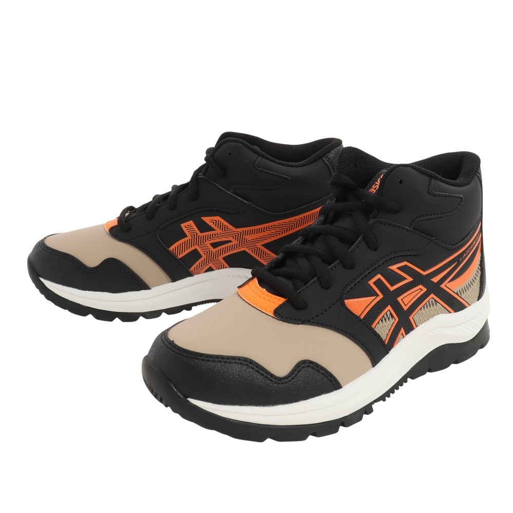 アシックス（ASICS）（キッズ）ジュニア スノーブーツ レイザービーム LAZERBEAM WF ベージュ ブラック 1154A136.200 ウィンターシューズ 防寒 防滑 消臭