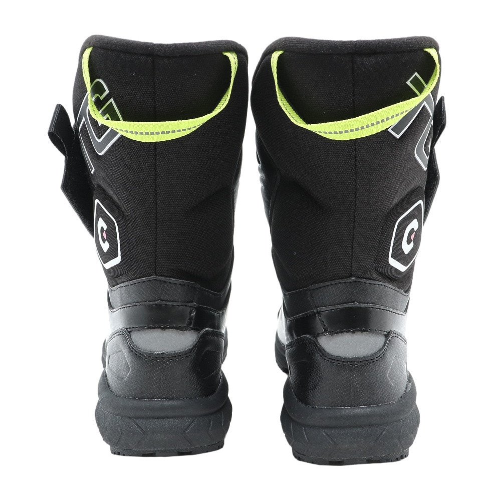 ジローム（GIRAUDM）（キッズ）スノーブーツ ガオスピードTG BOOTS 黒 くろ クロ ブラック イエロー 2F0006-SHTR-805MS BLK ベルト付き マジックテープ 防水