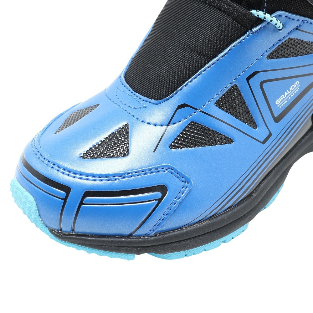 ジローム（GIRAUDM）（キッズ）スノーブーツ ガオスピードTG BOOTS 青 あお アオ ブルー ブラック 2F0006-SHTR-805MS BLU ベルト付き マジックテープ 防水 