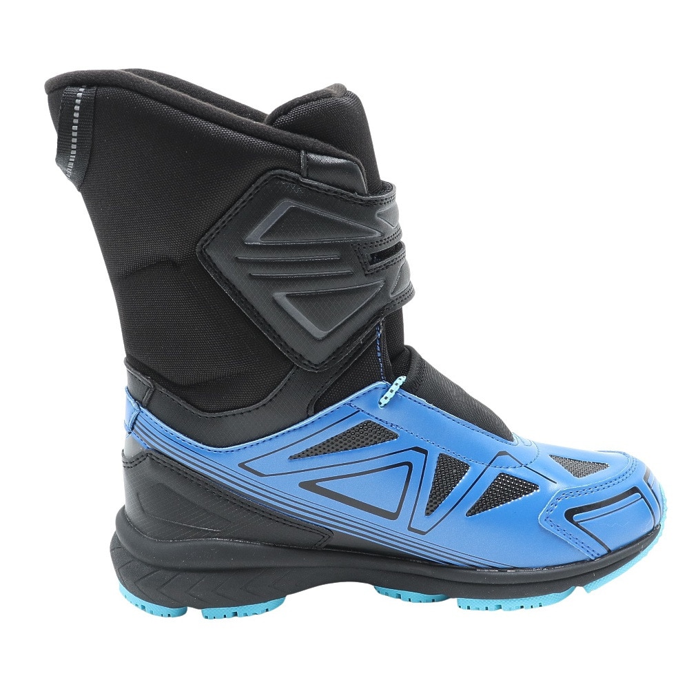 ジローム（GIRAUDM）（キッズ）スノーブーツ ガオスピードTG BOOTS 青 あお アオ ブルー ブラック 2F0006-SHTR-805MS BLU ベルト付き マジックテープ 防水 
