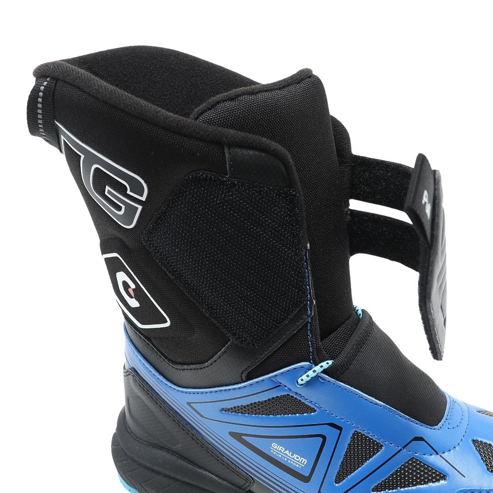 ジローム（GIRAUDM）（キッズ）スノーブーツ ガオスピードTG BOOTS 青 あお アオ ブルー ブラック 2F0006-SHTR-805MS BLU ベルト付き マジックテープ 防水 