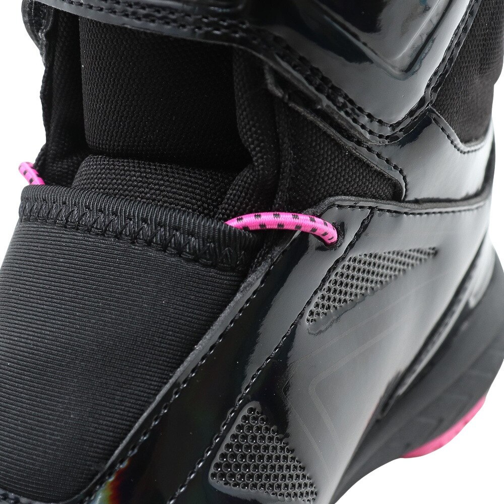 ジローム（GIRAUDM）（キッズ）スノーブーツ ガオスピードTG BOOTS 黒 くろ クロ ブラック ピンク 2F0006-SHTR-805MS PNK ベルト付き マジックテープ 防水 