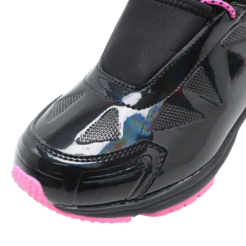 ジローム（GIRAUDM）（キッズ）スノーブーツ ガオスピードTG BOOTS 黒 くろ クロ ブラック ピンク 2F0006-SHTR-805MS PNK ベルト付き マジックテープ 防水 