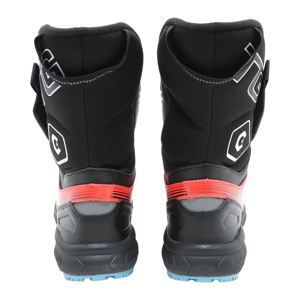 ジローム（GIRAUDM）（キッズ）スノーブーツ ガオスピードTG BOOTS 赤 あか アカ レッド ブラック 2F0006-SHTR-805MS RED ベルト付き マジックテープ 防水 