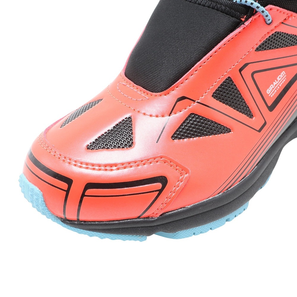 ジローム（GIRAUDM）（キッズ）スノーブーツ ガオスピードTG BOOTS 赤 あか アカ レッド ブラック 2F0006-SHTR-805MS RED ベルト付き マジックテープ 防水 