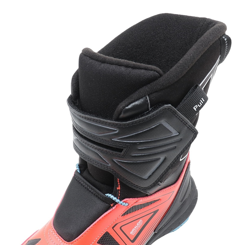 ジローム（GIRAUDM）（キッズ）スノーブーツ ガオスピードTG BOOTS 赤 あか アカ レッド ブラック 2F0006-SHTR-805MS RED ベルト付き マジックテープ 防水 