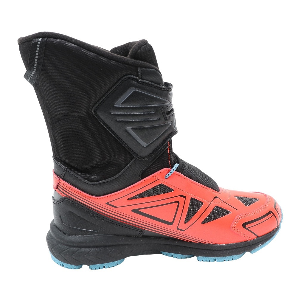 ジローム（GIRAUDM）（キッズ）スノーブーツ ガオスピードTG BOOTS 赤 あか アカ レッド ブラック 2F0006-SHTR-805MS RED ベルト付き マジックテープ 防水 