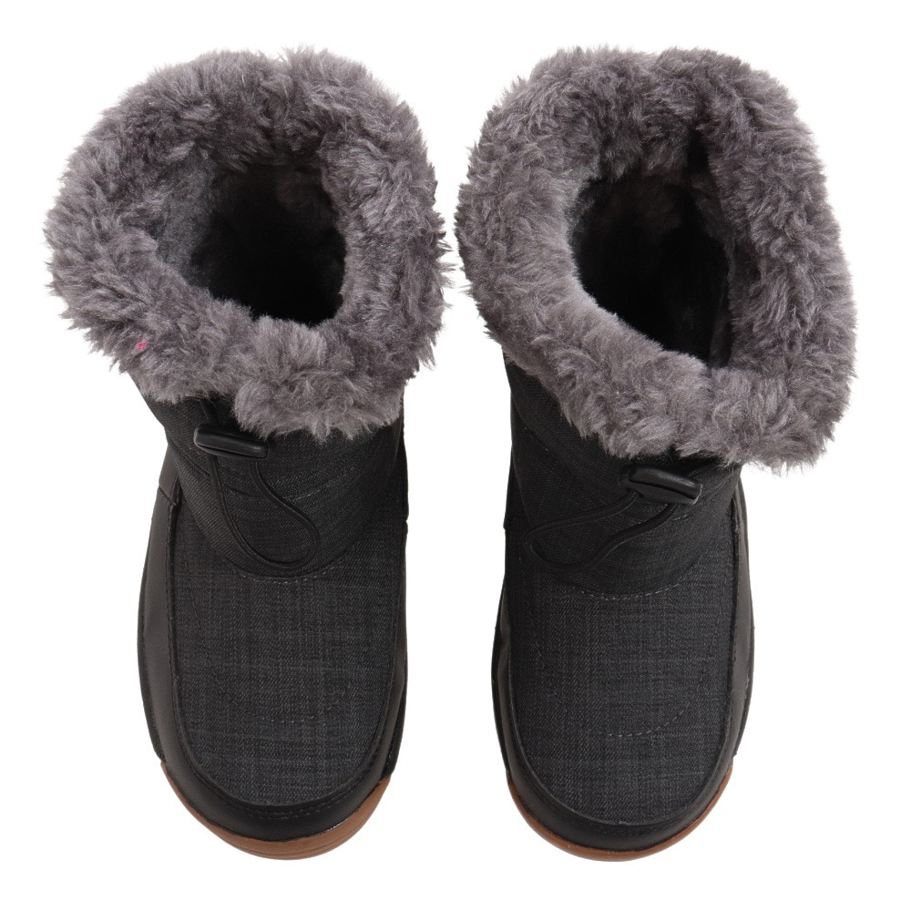 COSBY（COSBY）（キッズ）ジュニア 防水 撥水 スノーブーツ チャコールグレー CSSNB-68-CHA ボア 防寒 雪道 通学 通園 転倒防止 ウィンターシューズ 雪遊び