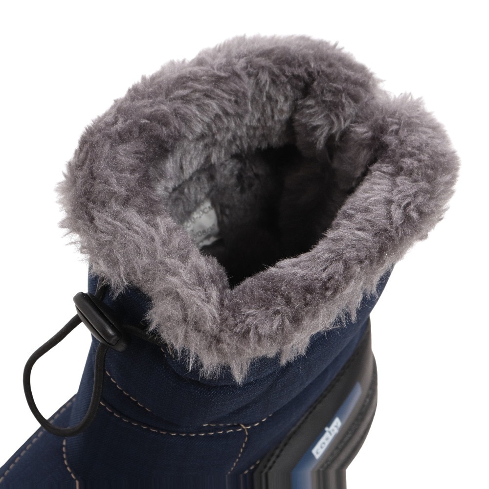 COSBY（COSBY）（キッズ）ジュニア 防水 スノーブーツ CSSNB-68-NVY ボア 撥水 防寒 雪道 通学 通園 転倒防止 ウィンターシューズ 雪遊び