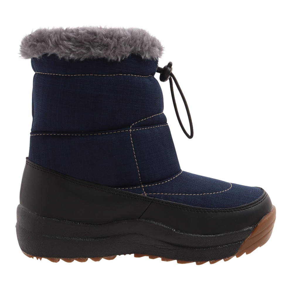 COSBY（COSBY）（キッズ）ジュニア 防水 スノーブーツ CSSNB-68-NVY ボア 撥水 防寒 雪道 通学 通園 転倒防止 ウィンターシューズ 雪遊び