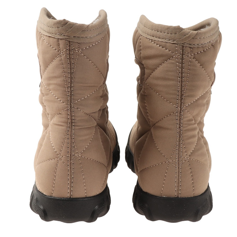 ボグス（BOGS）（メンズ、レディース）スノーシューズ 防水 ベージュ B-MOC ショートブーツ BOGS78836-258 FOSSIL ウィンターシューズ 防寒 防滑 キルティング