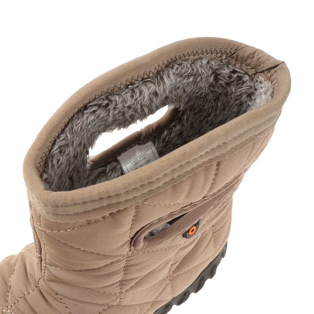 ボグス（BOGS）（メンズ、レディース）スノーシューズ 防水 ベージュ B-MOC ショートブーツ BOGS78836-258 FOSSIL ウィンターシューズ 防寒 防滑 キルティング