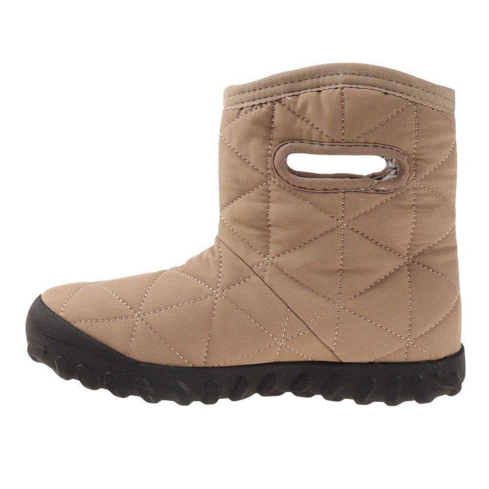 ボグス（BOGS）（メンズ、レディース）スノーシューズ 防水 ベージュ B-MOC ショートブーツ BOGS78836-258 FOSSIL ウィンターシューズ 防寒 防滑 キルティング