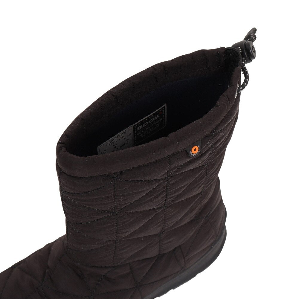 ボグス（BOGS）（レディース）スノーシューズ スノトレ SNOWDAY MID BOGS72238-010 BK/BK