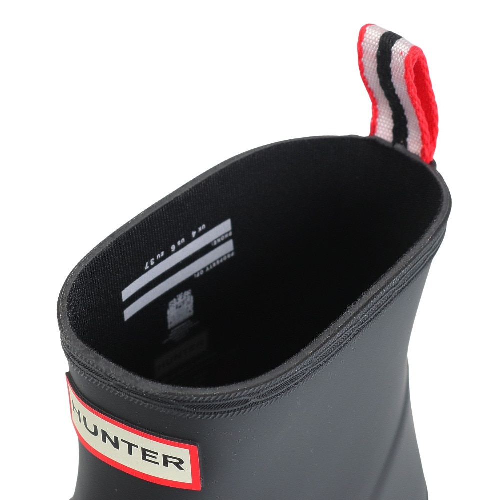 ハンター（Hunter）（レディース）レインブーツ 防水 黒 レディース オリジナル プレイ ショートブーツ ブラック WFS2020RMA BLK ラバーブーツ くるぶし丈