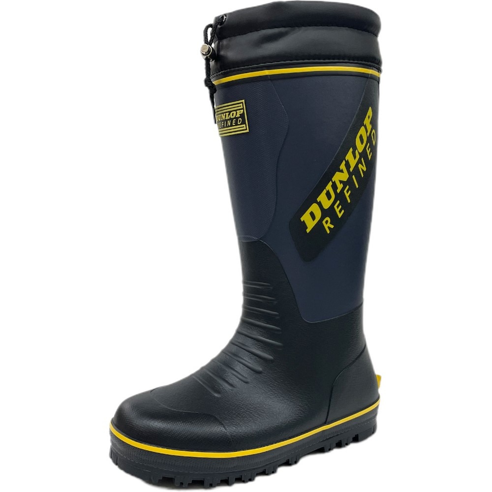 ダンロップ（DUNLOP）（メンズ）長靴 レインブーツ リファインド G0804 ネイビー REFINED 滑りにくい 防寒 雨 雪 作業 ワーク  防滑 軽量 防水 梅雨 雨天 スポーツ用品はスーパースポーツゼビオ