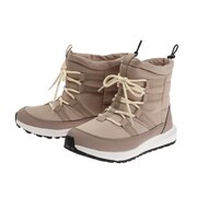 チャンピオン（CHAMPION）（レディース）スノーブーツ 防水 ビーンズフォーム CP LW064 BEANS FOAM BOOTS ベージュ 55160138 21W ボア素材 あったか 防臭 