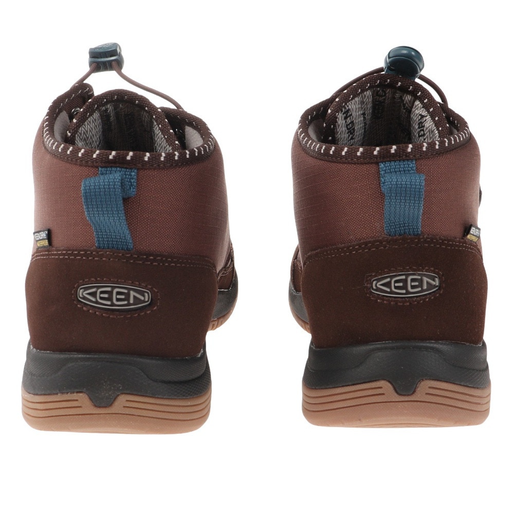 キーン（KEEN）（メンズ）ミドルカット スニーカー フッドチャッカ ウォータープルーフ ブラウン 1025481 ウィンターシューズ