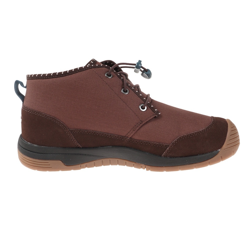 キーン（KEEN）（メンズ）ミドルカット スニーカー フッドチャッカ ウォータープルーフ ブラウン 1025481 ウィンターシューズ