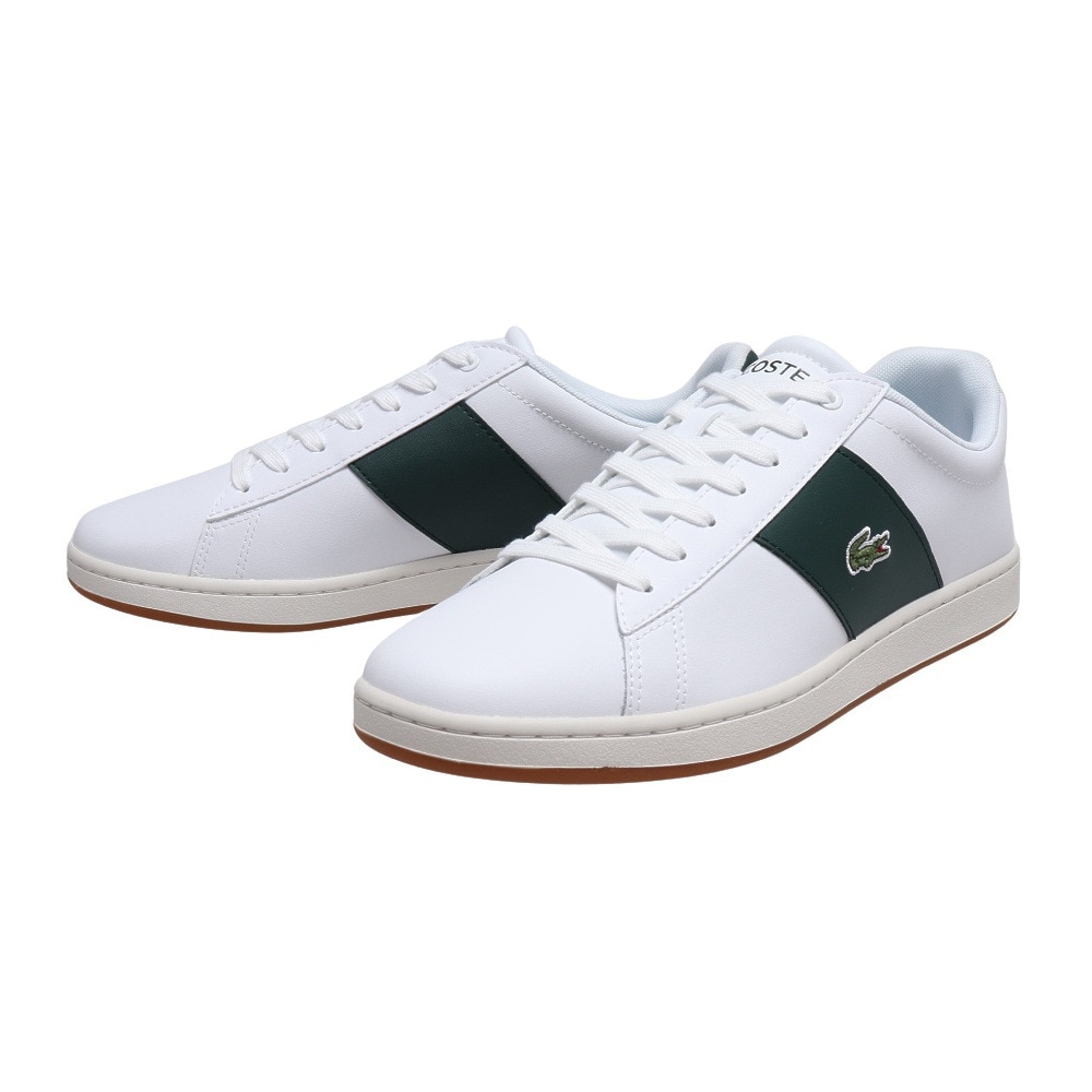 ラコステ（LACOSTE）（メンズ）スニーカー メンズ 白 カーナビエボ CARNABY EVO CGR ホワイト グリーン 2226 SMA  SM00784-1R5