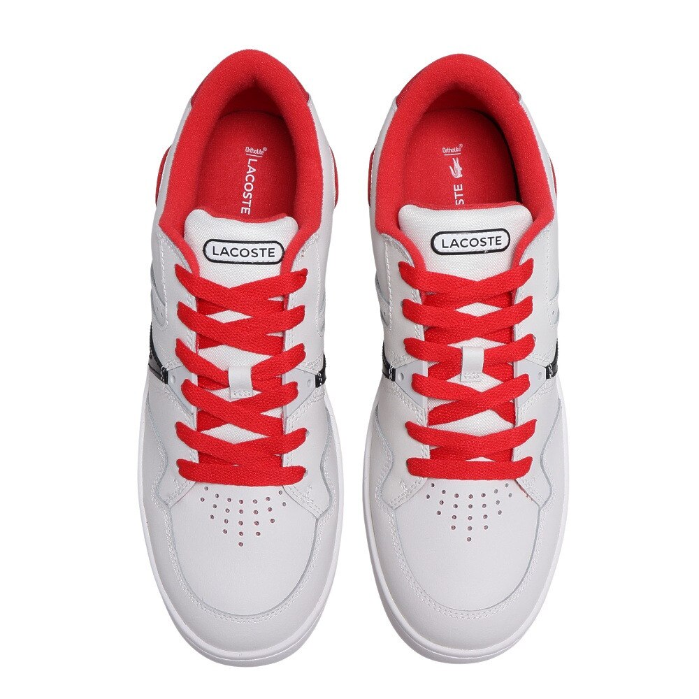 ラコステ（LACOSTE）（メンズ）スニーカー メンズ 白 L005 222 1 SMA ホワイト レッド SM01174-286 カジュアルシューズ  厚底