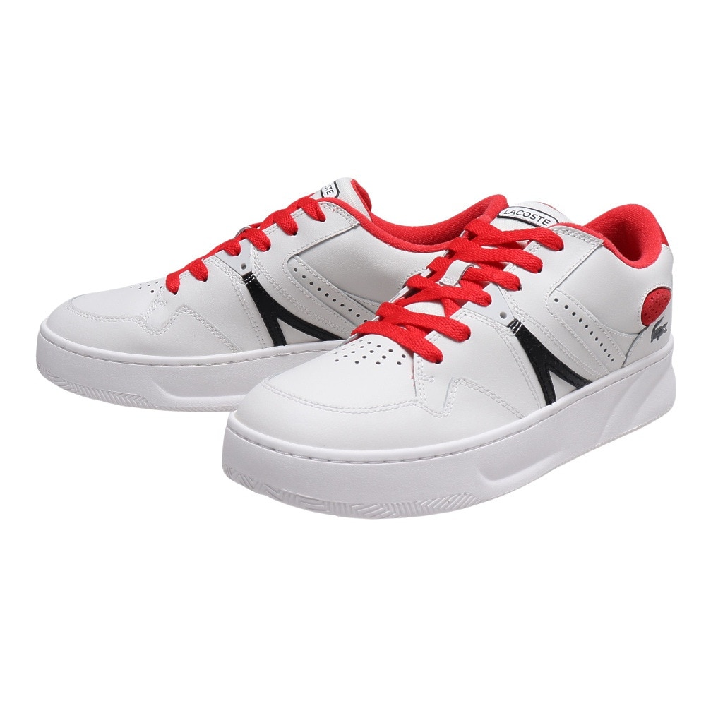 ラコステ（LACOSTE）（メンズ）スニーカー メンズ 白 L005 222 1 SMA ホワイト レッド SM01174-286 カジュアルシューズ  厚底 | スポーツ用品はスーパースポーツゼビオ