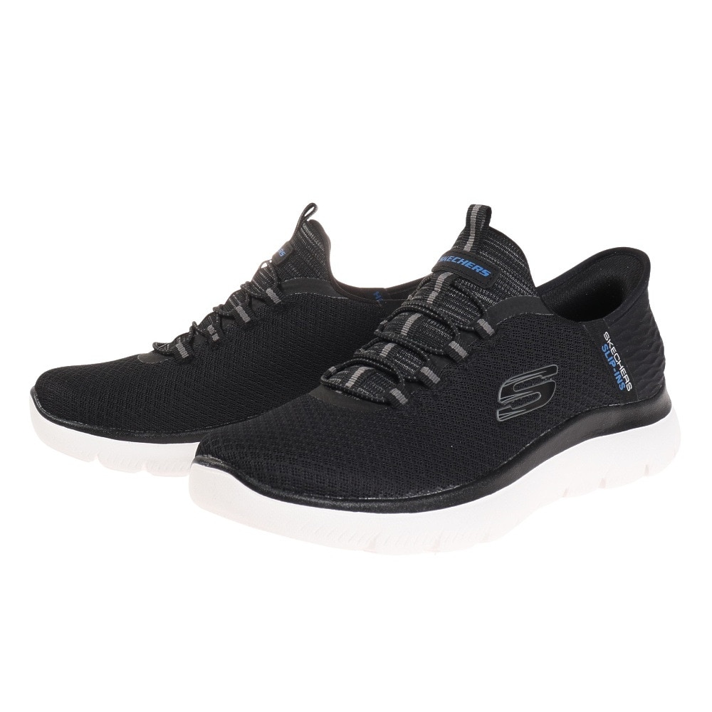 スケッチャーズ（SKECHERS）（メンズ）カジュアルシューズ スリップインズ サミッツ ハイ レンジ ブラック 232457-BLK スニーカー  ウォッシャブル 軽量