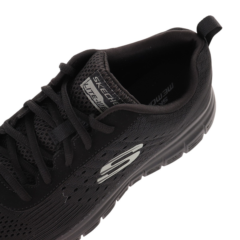 スケッチャーズ（SKECHERS）（メンズ）カジュアルシューズ バーンズ アーレン ブラック 8790055-BBK スニーカー 軽量 タウン スポーツ 運動靴
