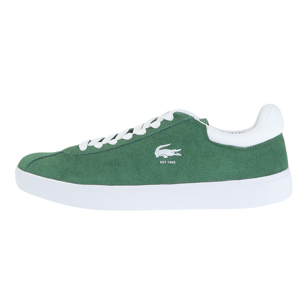 ラコステ（LACOSTE）（メンズ）スニーカー ベースショット 223 1 SMA ダークグリーン 46SMA0065-2D2 カジュアル スポーツシューズ 普段履き 街履き シンプル