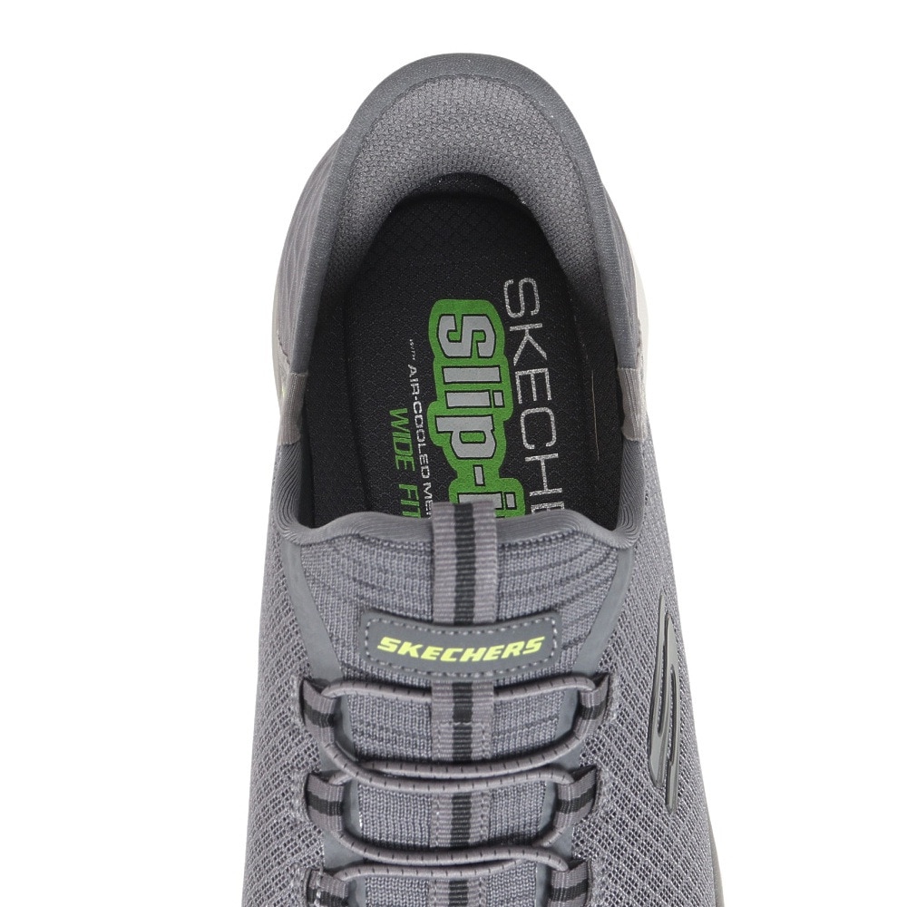 スケッチャーズ（SKECHERS）（メンズ）カジュアルシューズ スリップインズ サミッツ ハイ レンジ グレー 232457W-CHAR スニーカー ハンズフリー 洗濯機洗い可