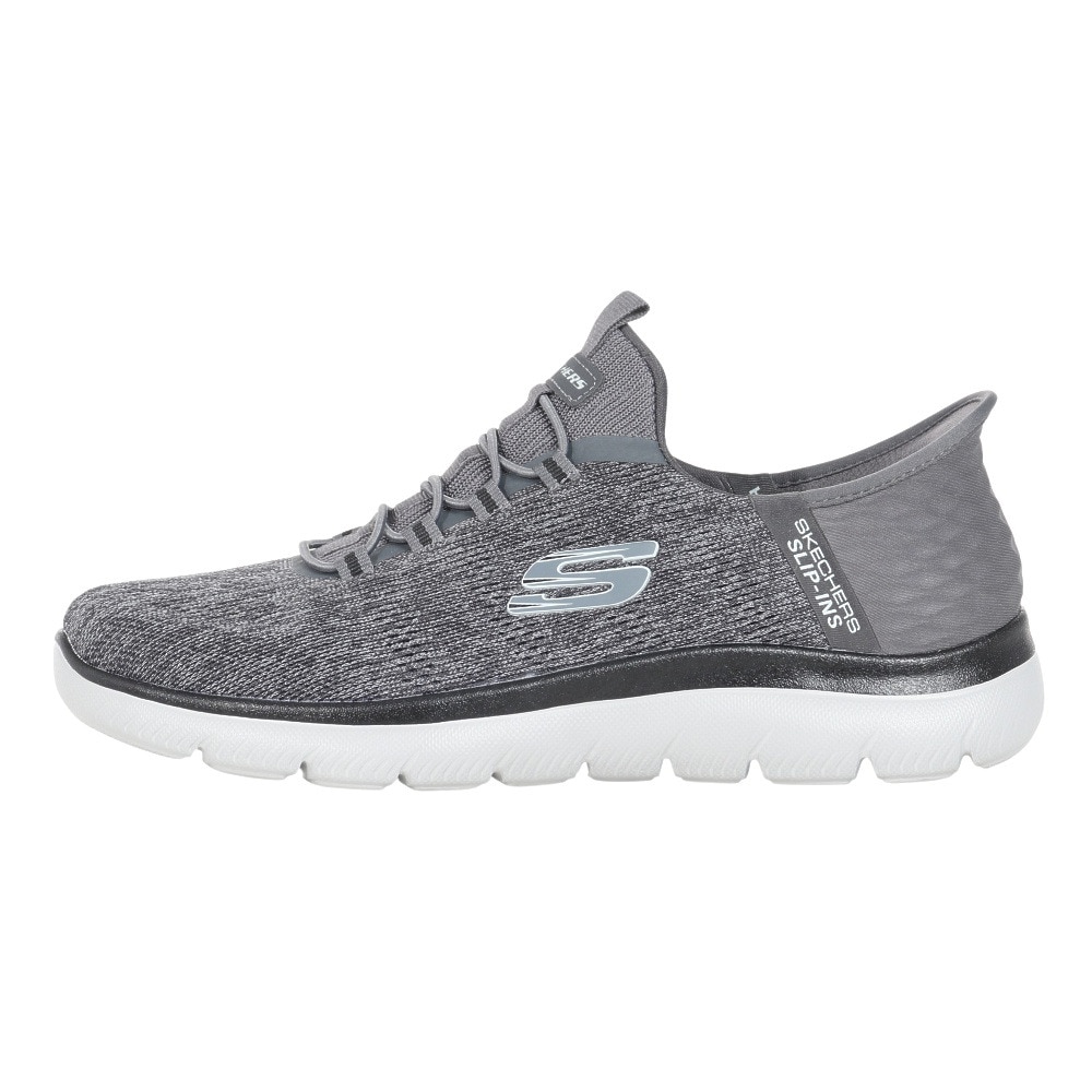 スケッチャーズ（SKECHERS）（メンズ）カジュアルシューズ スリップインズ サミッツ キーペース グレー 232469-CCBK スニーカー ハンズフリー 洗濯機洗い可