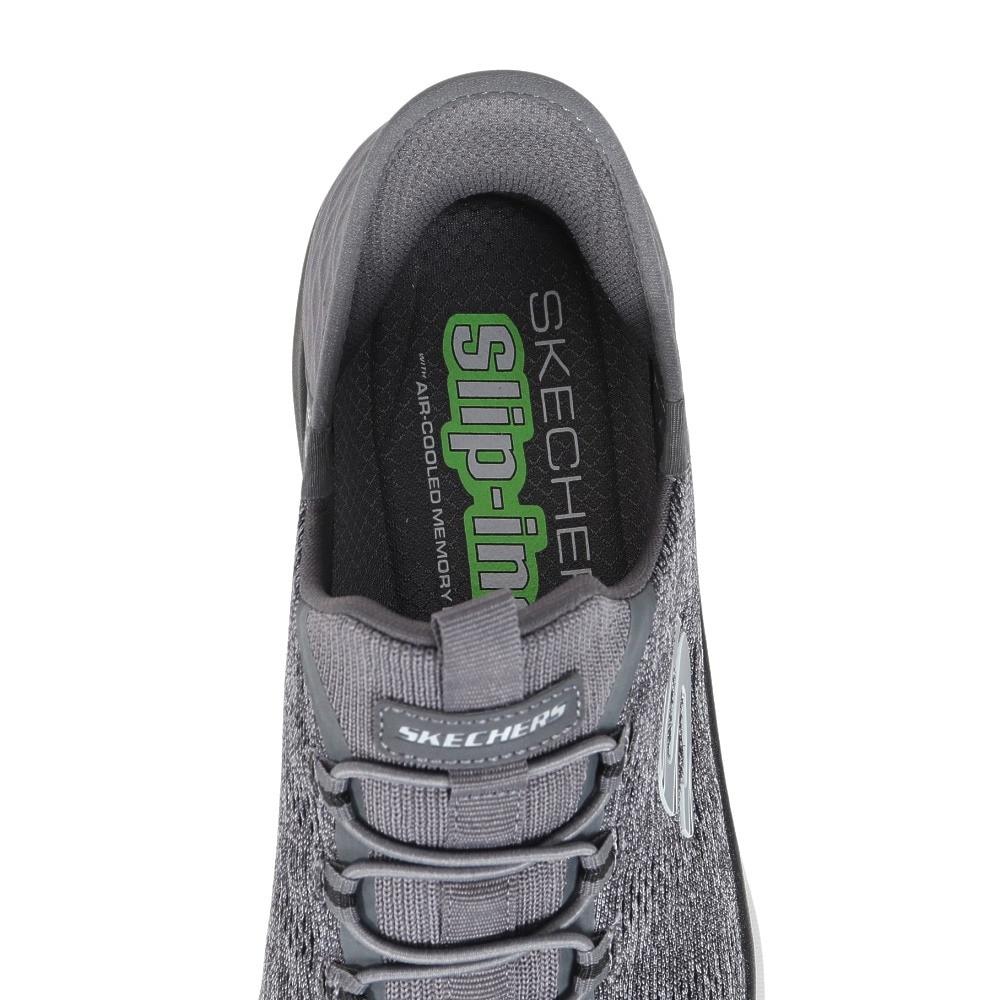 スケッチャーズ（SKECHERS）（メンズ）カジュアルシューズ スリップインズ サミッツ キーペース グレー 232469-CCBK スニーカー ハンズフリー 洗濯機洗い可