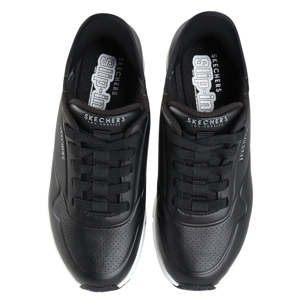 スケッチャーズ（SKECHERS）（メンズ）カジュアルシューズ スリップインズ ウノ イージー エア ブラック 183005-BLK スニーカー ハンズフリー クッション性
