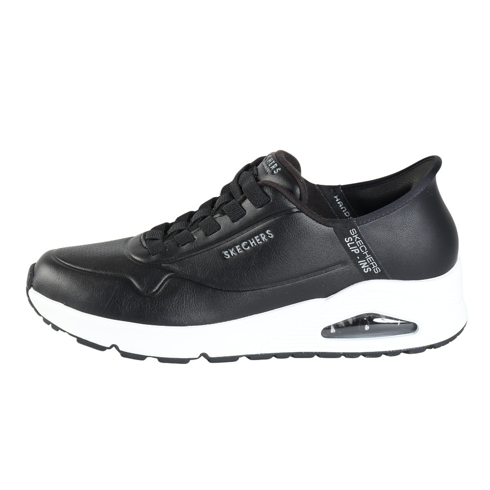 スケッチャーズ（SKECHERS）（メンズ）カジュアルシューズ スリップインズ ウノ イージー エア ブラック 183005-BLK スニーカー ハンズフリー クッション性